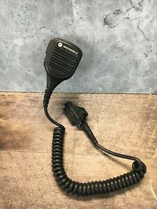 Motorola Corded Mic PMMN4038A Walkie-Talkie Two-Way Radio Microphone *Untested*