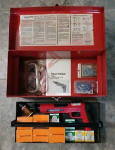 Powder Actuated Power Tool “Red Head 721” w/ Metal Tool Box &amp; supplies