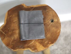 Foxy Fix Foxy Notebook Folio Gray Leather 5.5” X 6.5”