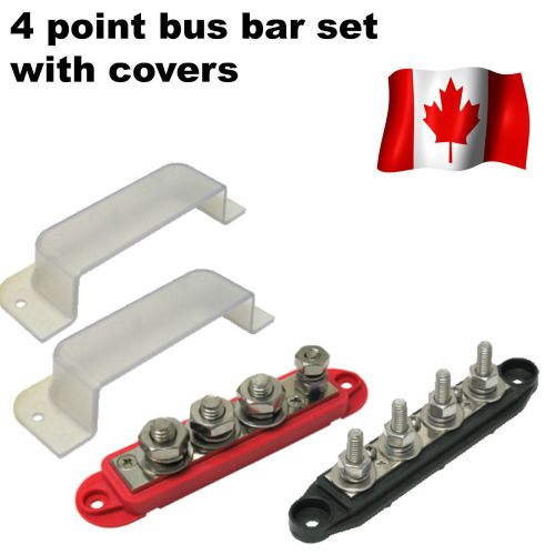 4 Point Terminal Bus Bar Negative, Positive, and cover set