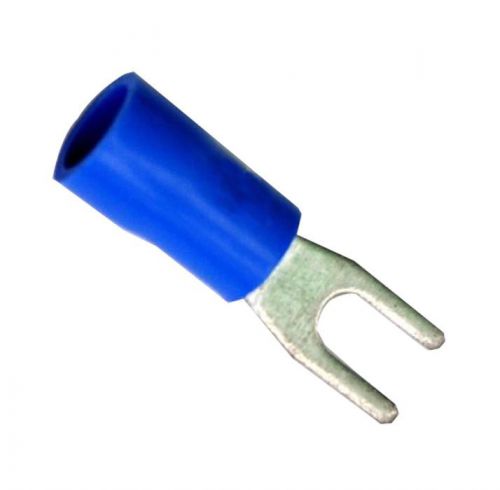20pcs crimp spade wire connector fork terminal blue 3.2mm best us for sale