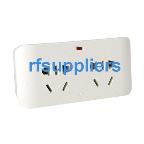 IEC 3Pin Plug 4 Outlet Power Strip Connector Wireless AC Socket Adapter Converte