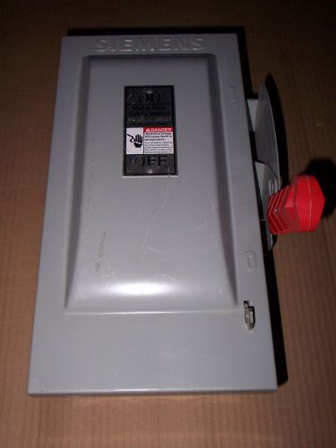New siemens hf321n 30 amp 240v fused safety switch disconnect out of box shelf for sale