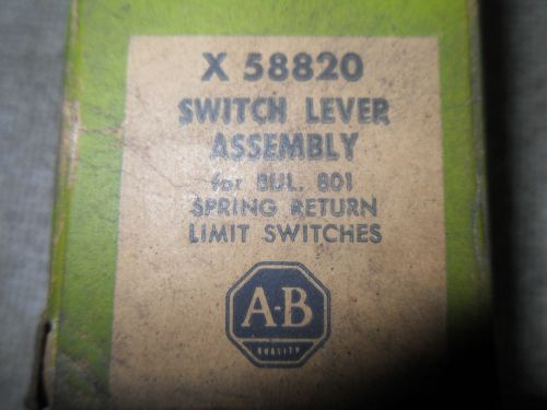 (RR10-1) 1 NIB ALLEN BRADLEY X-58820 SWITCH LEVER ASSEMBLY FOR LIMIT SWITCH