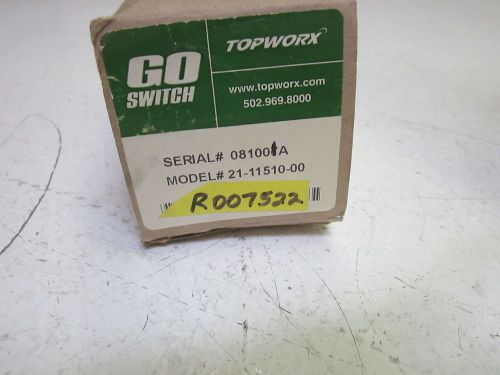 GO SWITCH 21-11510-00 PROXIMITY LIMIT SWITCH (AS PICTURED) *NEW IN A BOX*