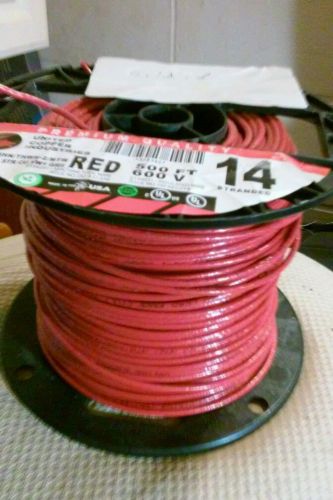 1 roll of red 14 awg thhn/thwn-2/mtw str cu vw1 grii stranded wire for sale