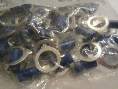 NEW 100 pack 3M 94733 Blue Vinyl Ring Terminals 16-14 AWG 3/8&#034; stud