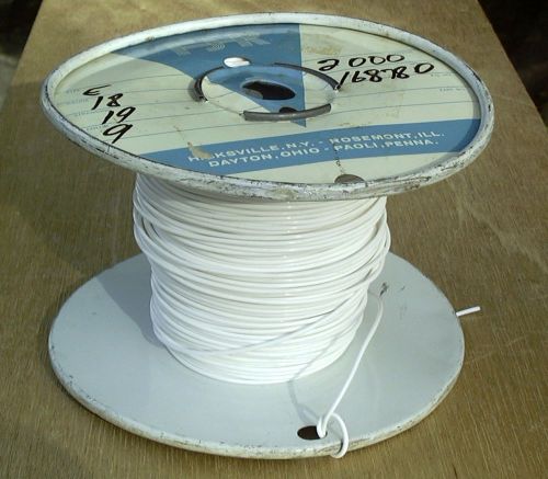 FJR Stranded 18awg Wire 3 Lb 10 oz Smooth White Insulation Spool
