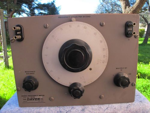 The Daven Co.  Audio Frequency Meter