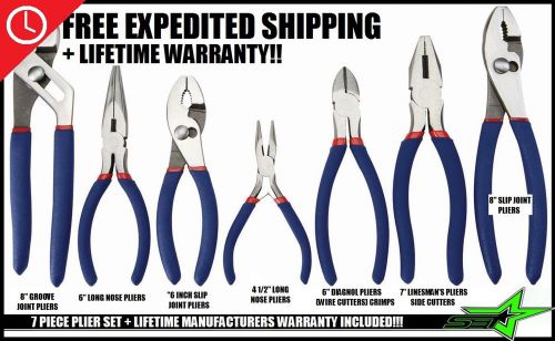 Pliers kit | linemans pliers | diagonal wire | needle nose | slip &amp; groove joint for sale