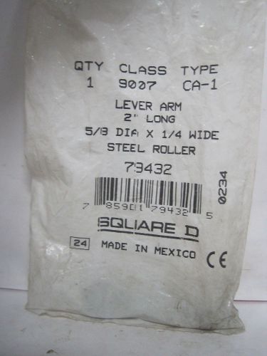 Square d steel roller lever arm 79432 2&#034; x 5/8&#034; x 1/4&#034; 9007 nib for sale
