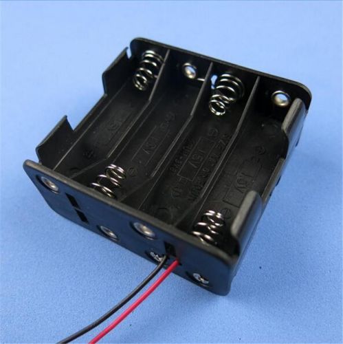 Valuable nice 1x 4 battery holder box case w/wire 10 x aa 15v 58*63*29.5cm bbca for sale