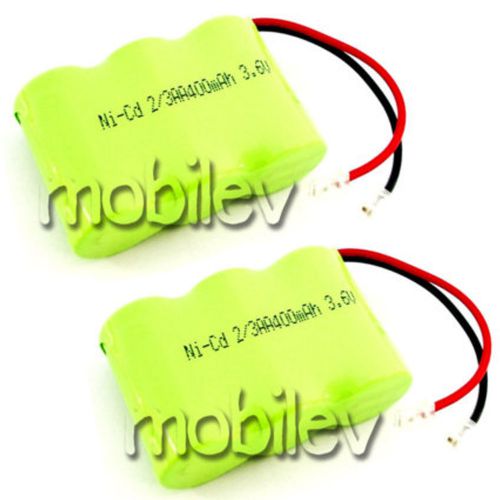 2 x Cordless Phone Battery HHR-P301 2/3 AA 400mAh Ni-CD