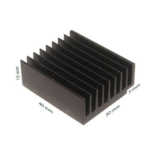 40x35x15mm Aluminum Heatsink Black Oxide Radiator for Electronic Components