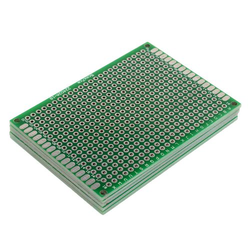 High Quality 5PCS Double Side Prototype PCB Board Tinned Breadboard Panel 5x7cm