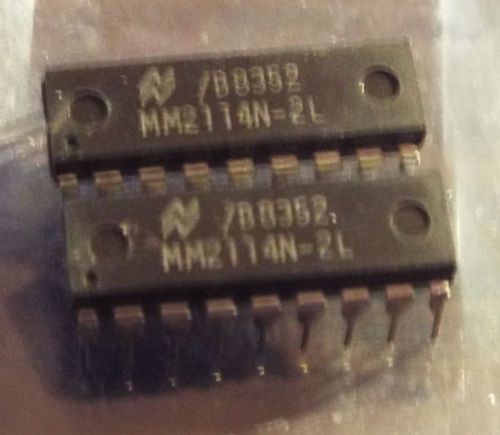 2114 1024 x 4 1k x 4 static ram 2 pieces mm2114n-2l for sale