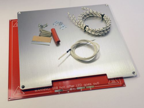 Anodized aluminum heated bed buld plate for 3d printer reprap prusa i3 full kit for sale