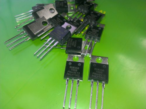 [20 pcs] buk456-100b genuine philips nmos transistor 32a 100v 150w case to220ab for sale