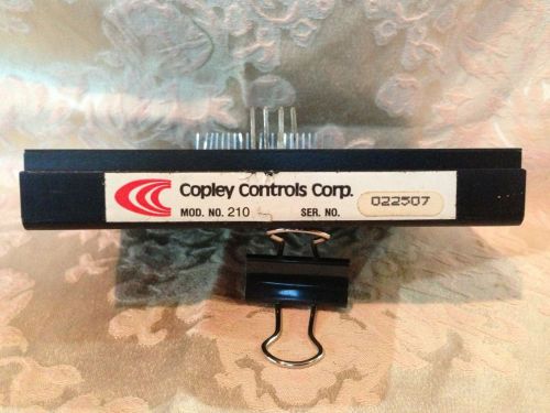 Used Copley Controls Corp. Model 210 200 Series Servo Amplifier