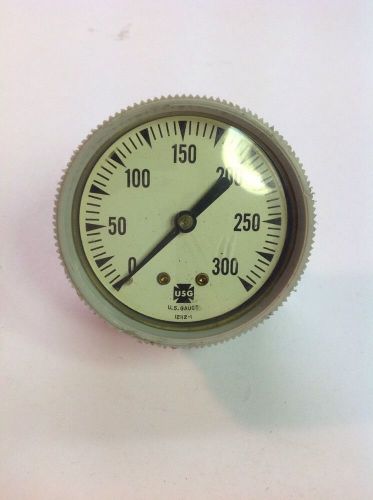 SALE!  Vintage USG U.S. Pressure Gauge 0-300 PSI