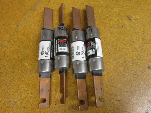 Fusetron frs-r-80 dual element time delay fuse 80a 600v new (lot of 4) for sale