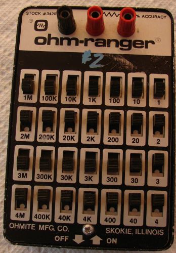 Ohmite 3420 ohm-ranger 1% acc for sale