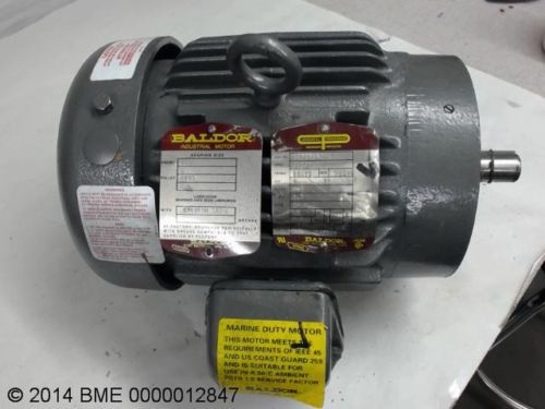 Baldor vcp3586t-4, 2hp, 3450 rpm, 145tc fr, 460 volt, te, 3/60 for sale
