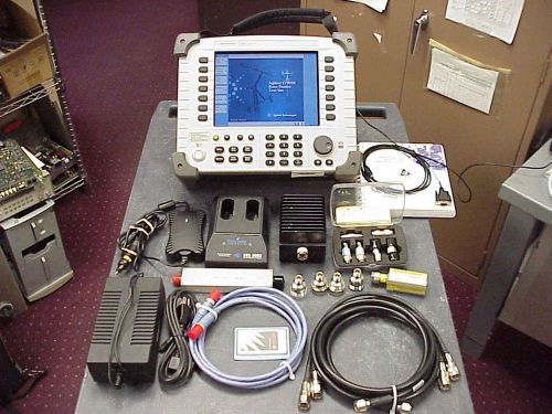 AGILENT E7495B 10MHZ-2.5GHZ BASE STATION TEST SET LOADED WITH OPTIONS AND ACC