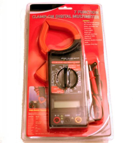 DIGITAL CLAMP ON MULTIMETER - Electrical Meter with clamp and case