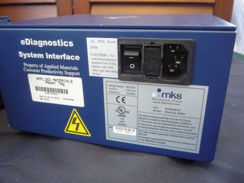 MKS DIAGNOSTICS SYSTEMS INTERFACE -AS00348-02 (ITEM # 942 A, 942 B / 5)