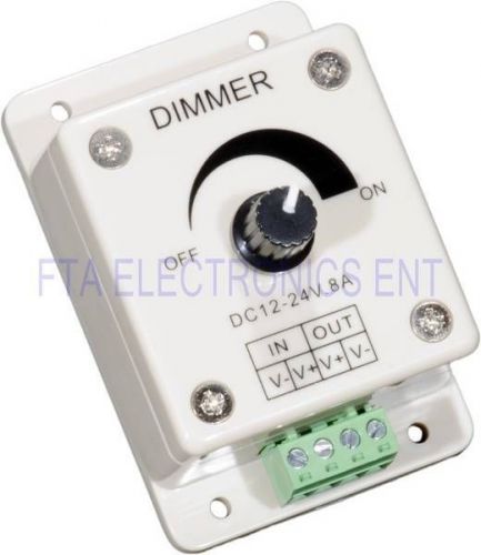 Dc 12v 8a led light diods dimmer brightness adjustable bright controller beige for sale