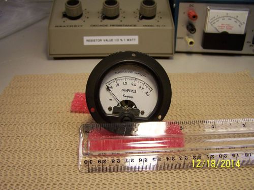 Simpson 0-3 AC Amperes meter