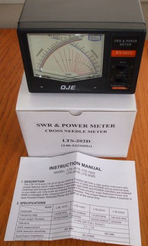 QJE 144/430 HAM Radio Cross Needle VHF/UHF SWR RF Meter NEW