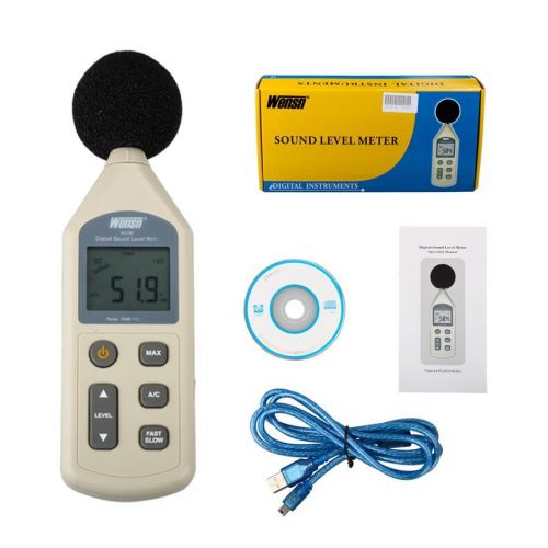 Digital Sound Level Meter Pressure Tester 30-130dB Noise Measurement WS1361