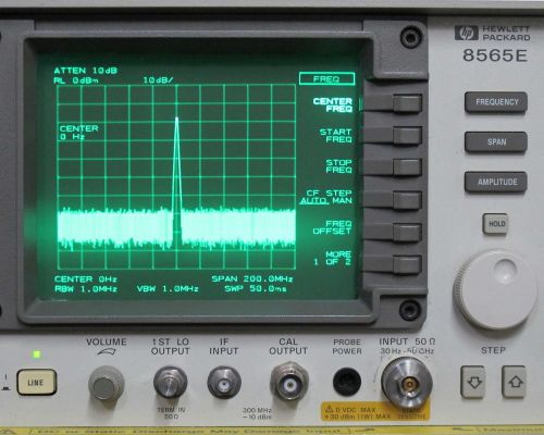 Hp 8565e spectrum analyzer 30hz-50ghz-opt 001,006,007,008,1bp !!!calibrated!!! for sale