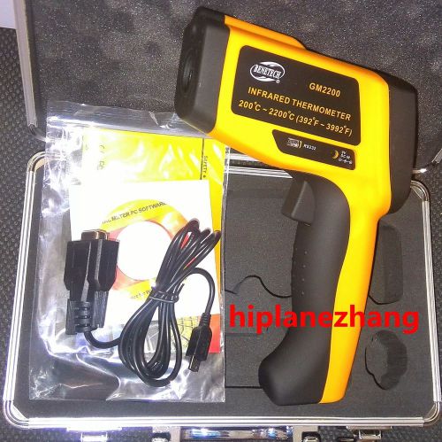 Infrared ir thermometer 200-2200c 392-3992f 80:1 rs232 gm2200 for sale