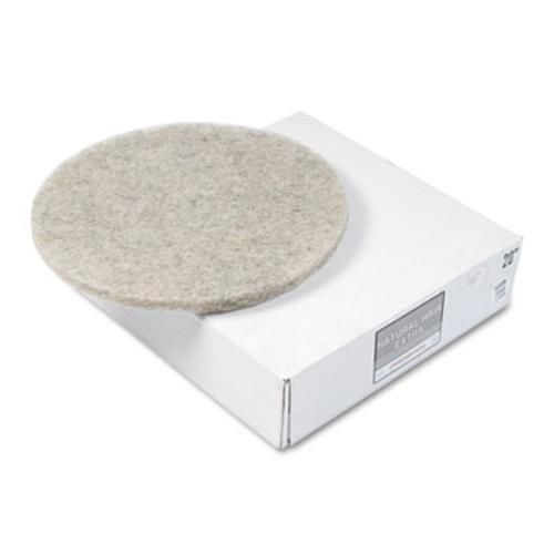 Premier 4020NHE Natural Hair Extra High-speed Floor Pads, Natural, 20&#034; Dia,