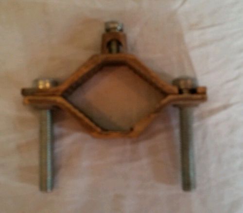 Bronze Water Pipe Clamp 11/4&#034; 11/2&#034; pipe 10-2  see picture