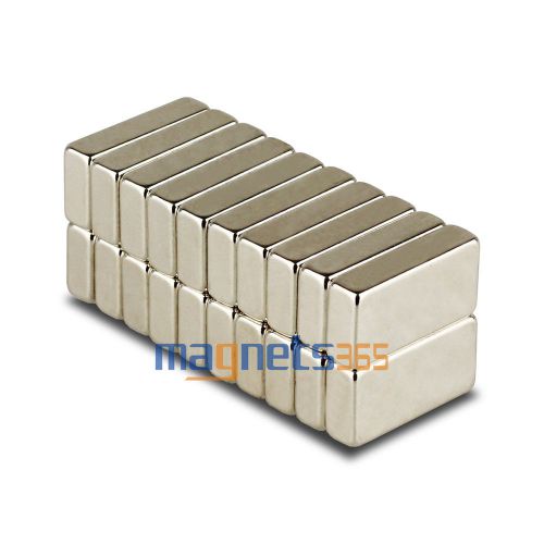 50pcs n35 super strong block cuboid rare earth neodymium magnets f20 x 12 x 5mm for sale