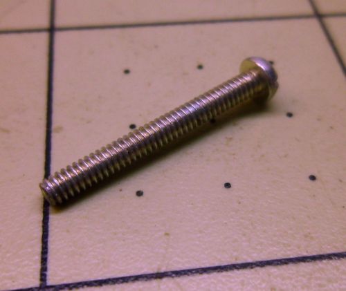 2-56 X 3/4 ROUND SLOT MACHINE SCREWS STEEL ZINC CROMATE (QTY 94) #1780