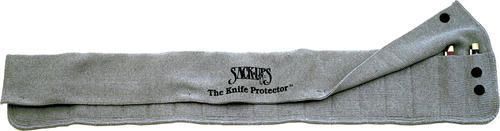 Sack Ups AC807 18. Holds 18 Knives Silicone Treated Gray Cotton Knife Roll Hold