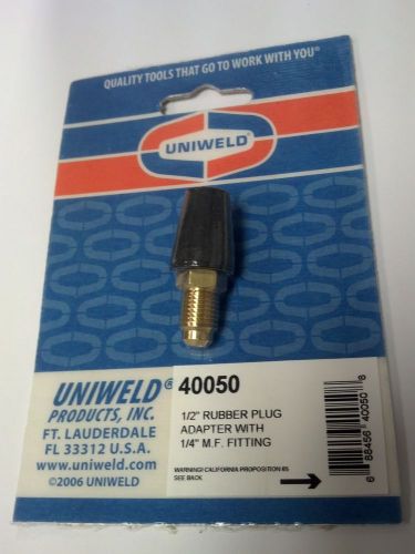 Rubber plug nozzle, 1/2&#034; to 3/4&#034; rubber plug adapter with 1/4 male flare, 40050 for sale