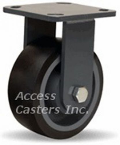 R-wh-5db70 5&#034; x 2&#034; hamilton rigid plate caster, polyruethane on cast iron wheel for sale