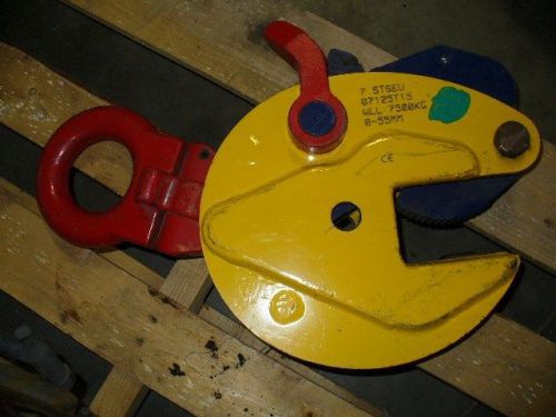 Plate lifting clamp Terrier 7.5TSEU  0 to 2-1/8&#034; opening WLL 16500 pounds