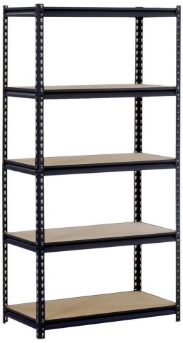 Edsal black steel-shelf shelving unit 4000lbs capacity storage rack garage for sale