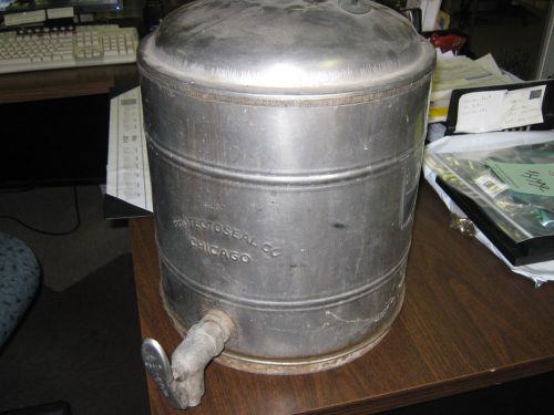 Vintage Protectoseal Co D 207 Stainless Steel Can  5 Gallon?  Chicago