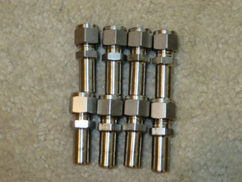 Swagelok 8 each 3/8&#034; x 3/8&#034; Tube Stainless Steel  Adapters