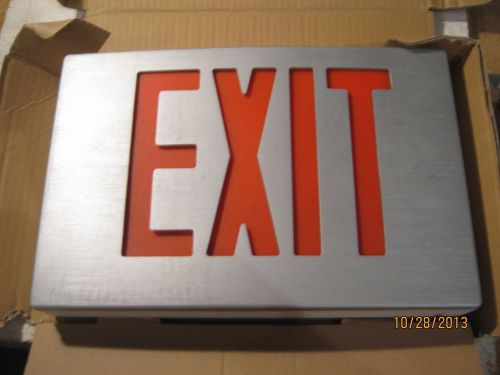 Best Lighting Cast Aluminum LED Exit Sign, 120V/277V , KXTEU1RBAEM