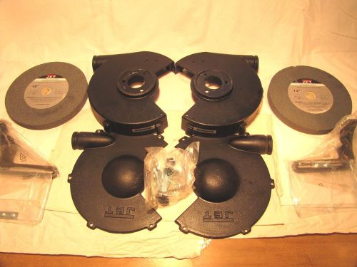 Jet 10&#034; Grinding Wheel Guards and Sheilds (Full kit) 2 Grinding Wheels included