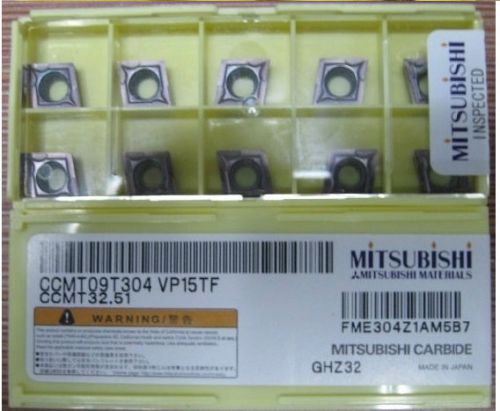 New Genuine 10pcs Mitsubishi CCMT09T304 VP15TF Carbide inserts(A)